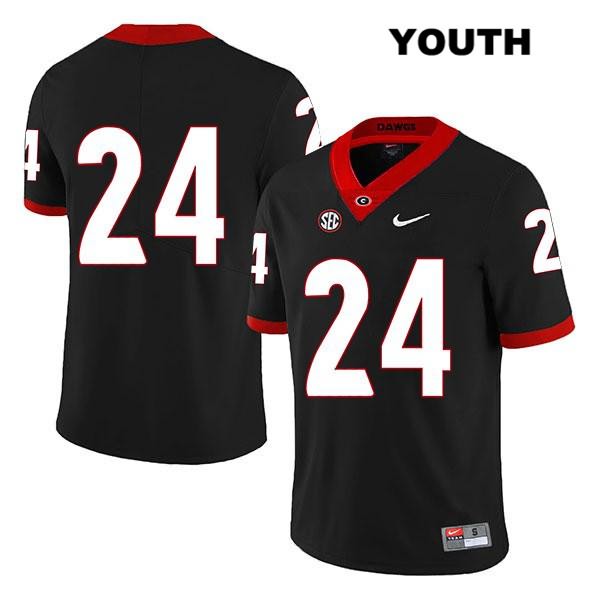 Georgia Bulldogs Youth Matthew Brown #24 NCAA No Name Legend Authentic Black Nike Stitched College Football Jersey ZSF8156BO